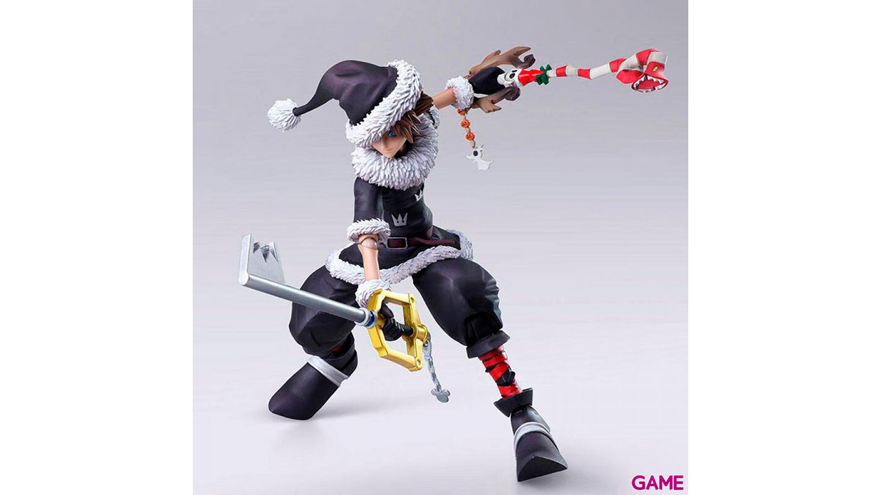 Figura Sora Christmas Town Ver Kingdom Hearts II Bring Arts Disney 15cm-2