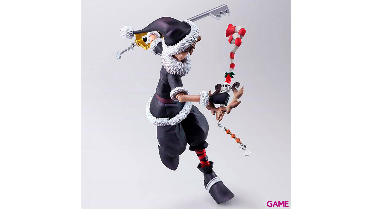 Figura Sora Christmas Town Ver Kingdom Hearts II Bring Arts Disney 15cm-3