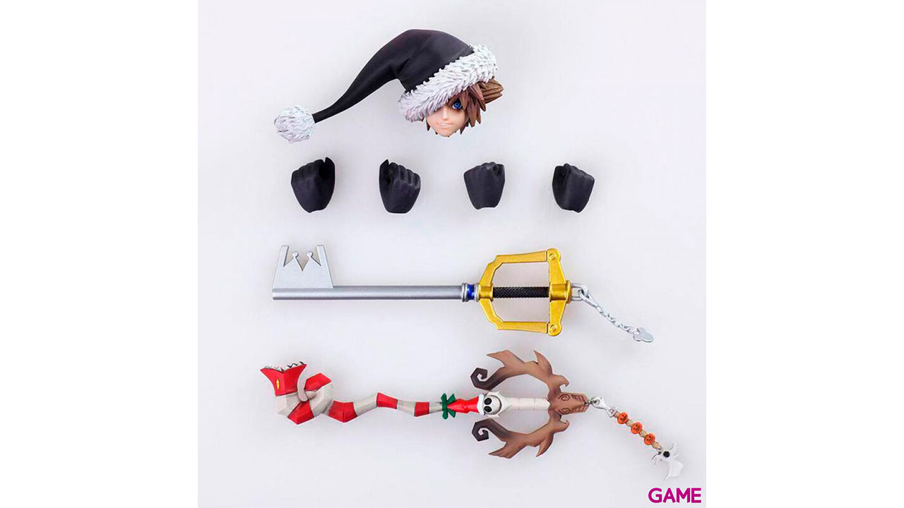 Figura Sora Christmas Town Ver Kingdom Hearts II Bring Arts Disney 15cm-4
