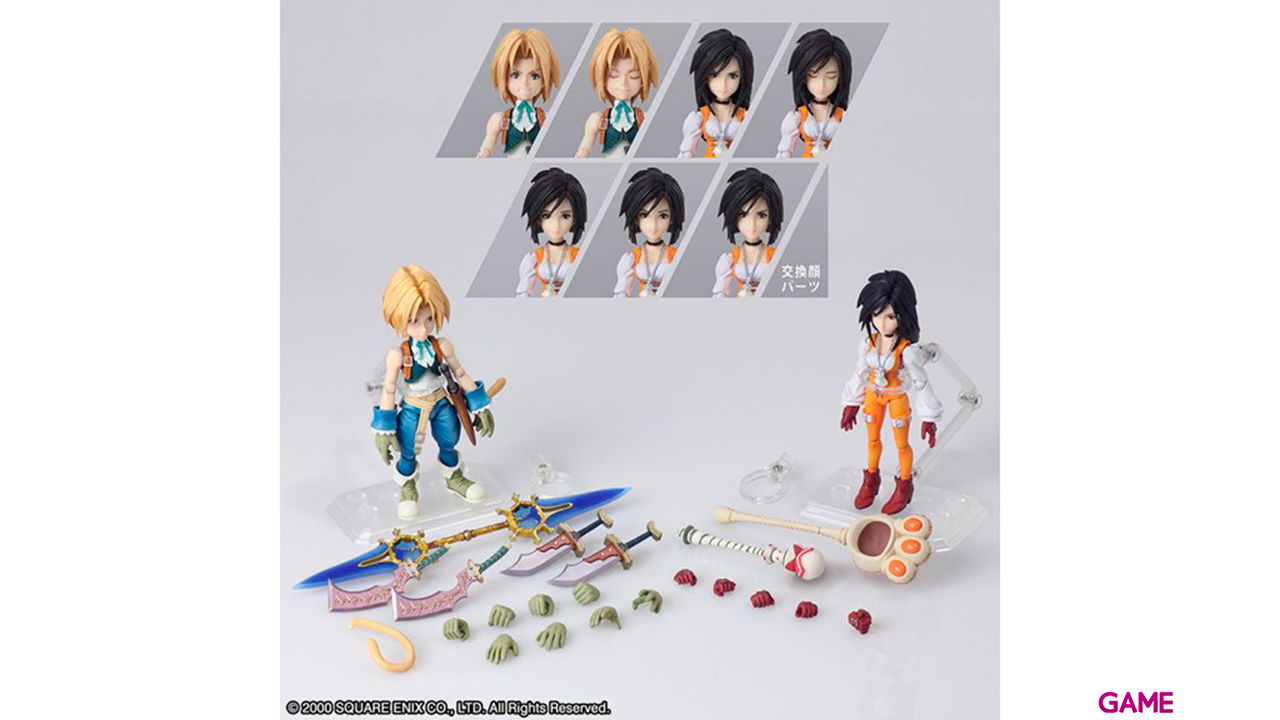 Set 2 figuras Bring Arts Zidane Tribal y Garnet Til Alexandros XVII Final Fantasy IX 12-17cm-2