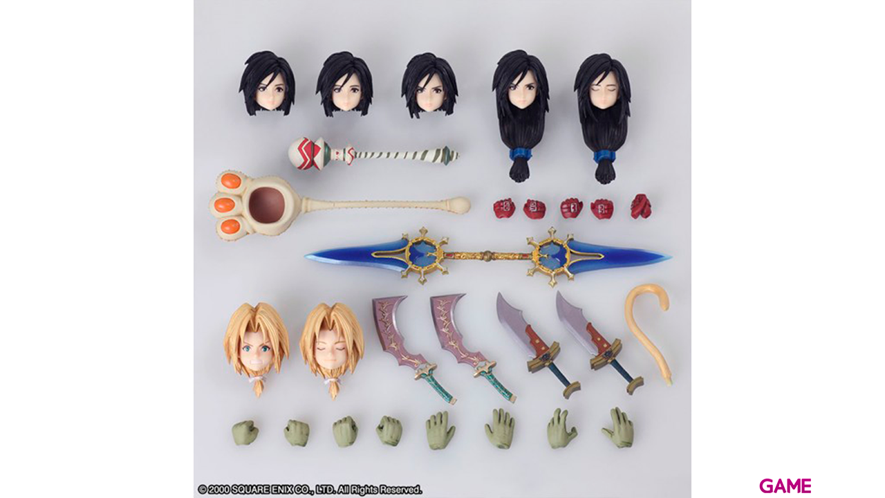 Set 2 figuras Bring Arts Zidane Tribal y Garnet Til Alexandros XVII Final Fantasy IX 12-17cm-3