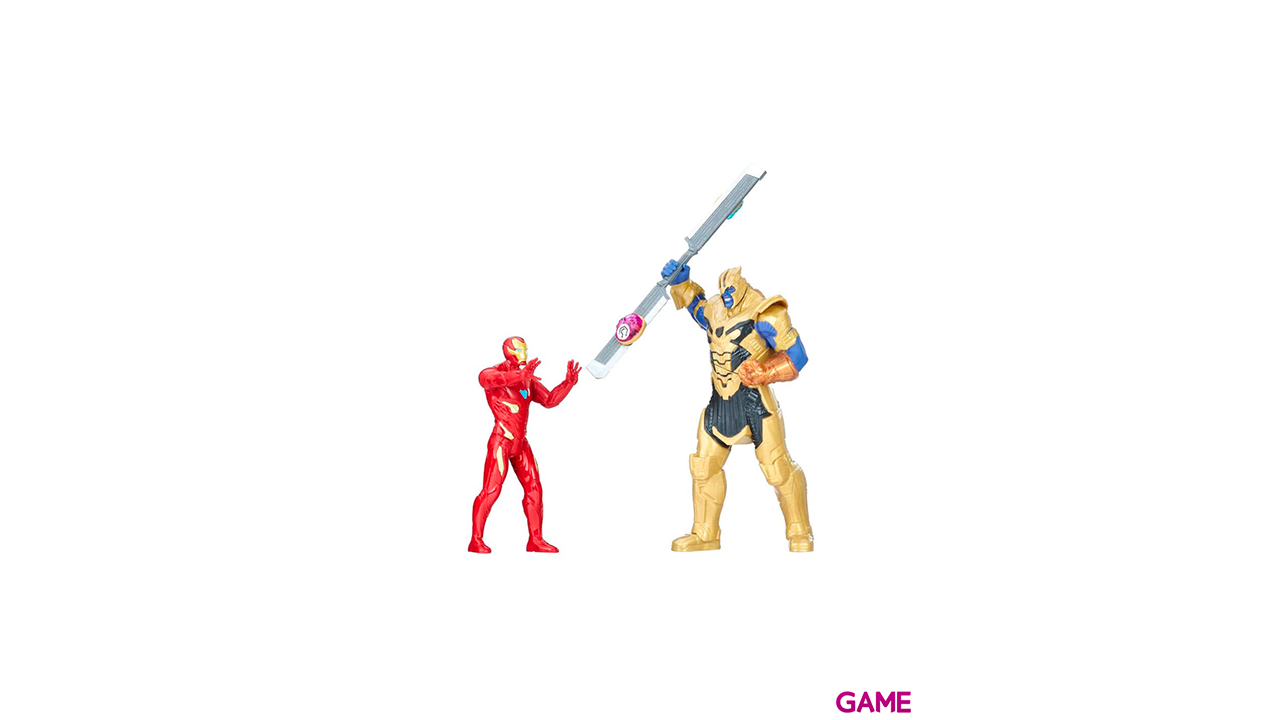 Set figuras Iron Man vs Thanos Vengadores Avengers Marvel-1