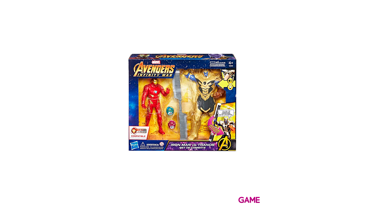 Set figuras Iron Man vs Thanos Vengadores Avengers Marvel-2