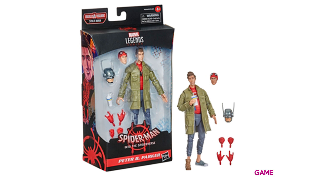 Figura Peter B Parker Spiderman Into the Spider-Verse Marvel 15cm-1