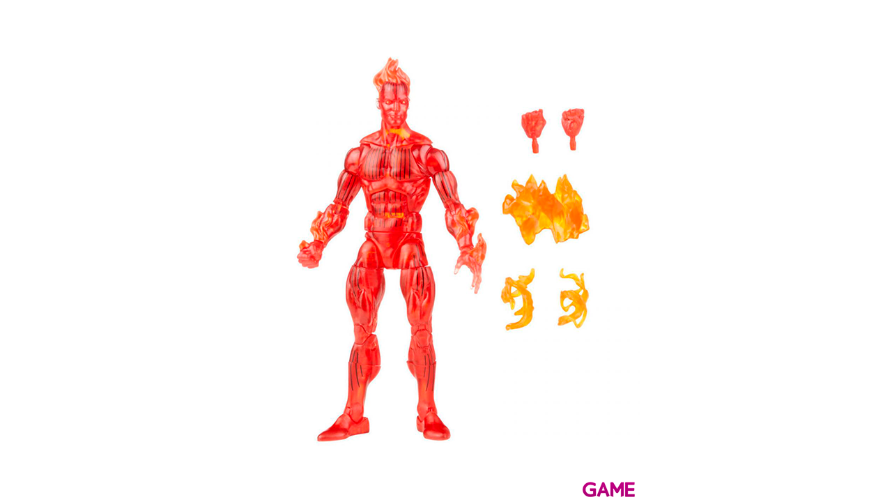 Figura La Antorcha Humana 4 Fantasticos Marvel Vintage 15cm-0