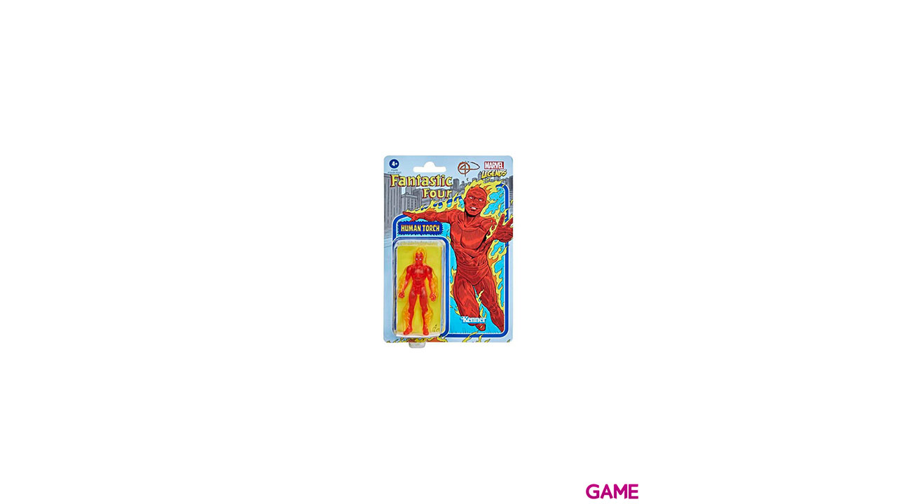 Figura Antorcha Humana Los 4 Fantasticos Marvel 9,5cm-0