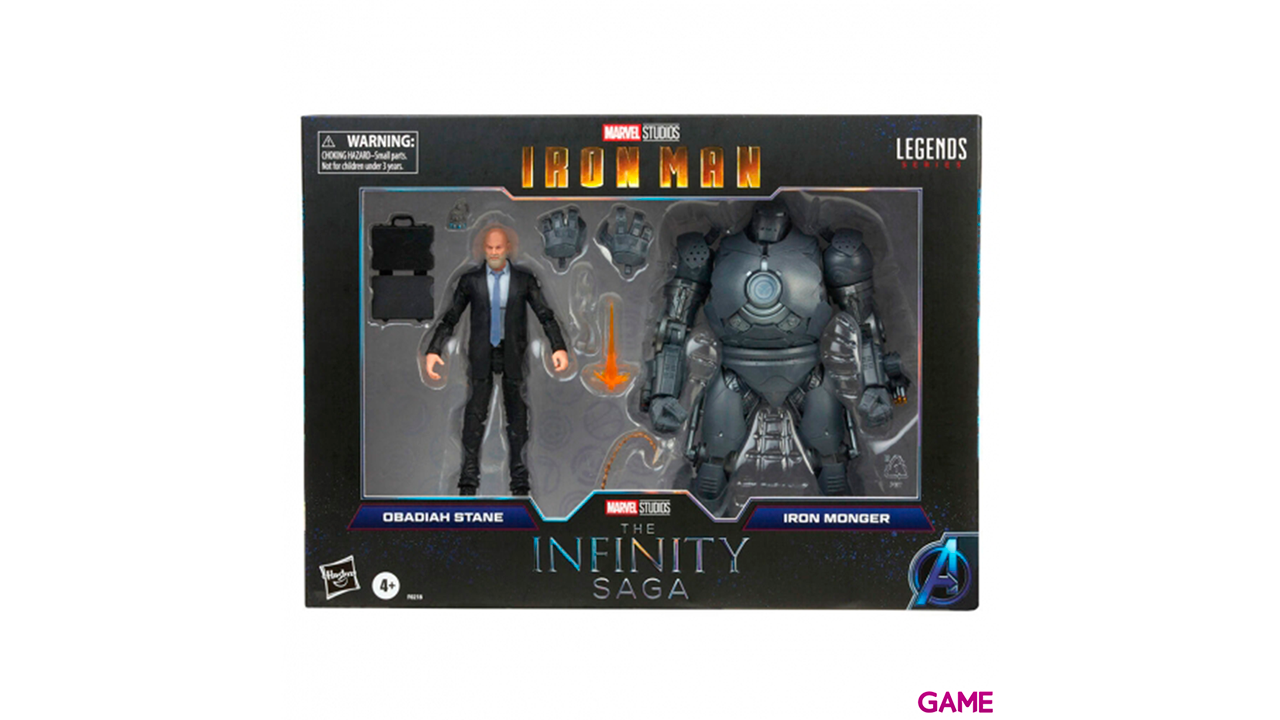 Set 2 figuras Obadiah Stane y Iron Monger Iron Man The Infinity Saga Marvel Legends 15cm-0