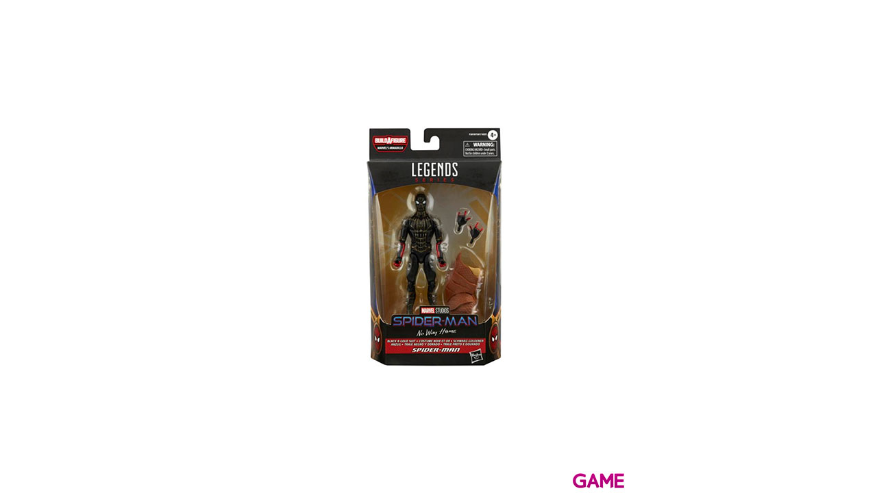 Figura Spiderman Black No Way Home Marvel Legends 15cm-5