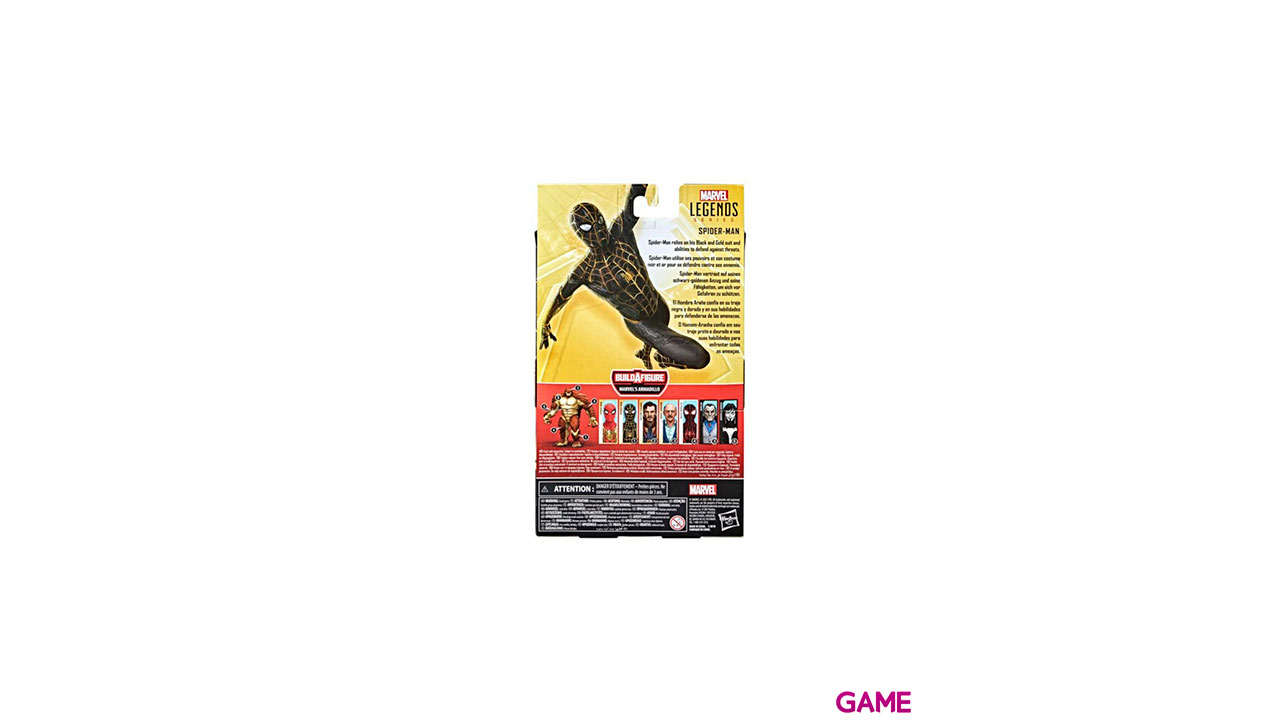 Figura Spiderman Black No Way Home Marvel Legends 15cm-6