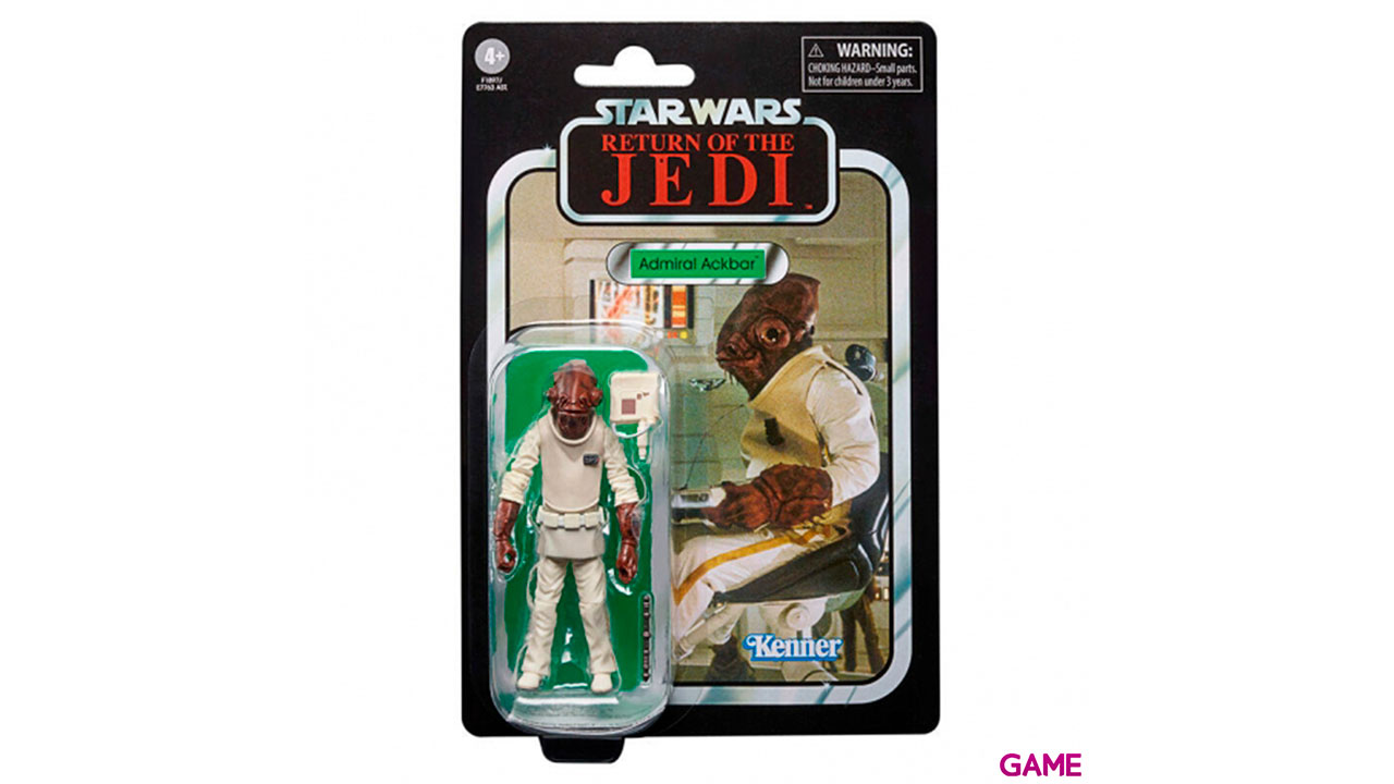 Figura Admiral Ackbar Star Wars El Regreso del Jedi 9,5cm-0