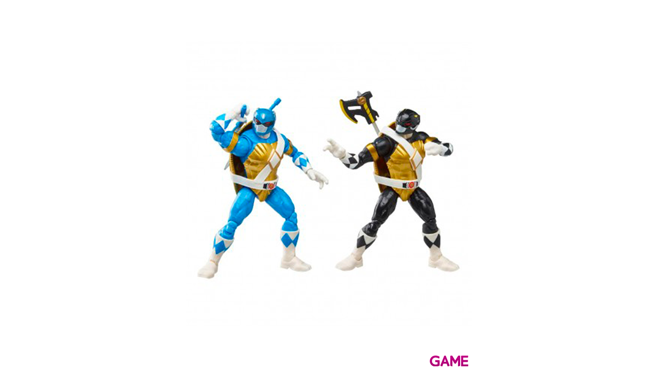 Pack figura Donatello Leonardo Power Tortugas Ninja Rangers 15cm-1