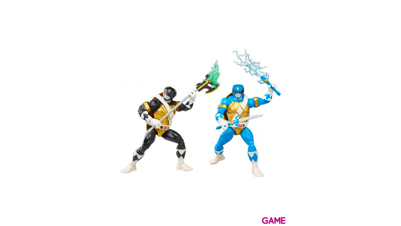 Pack figura Donatello Leonardo Power Tortugas Ninja Rangers 15cm-2