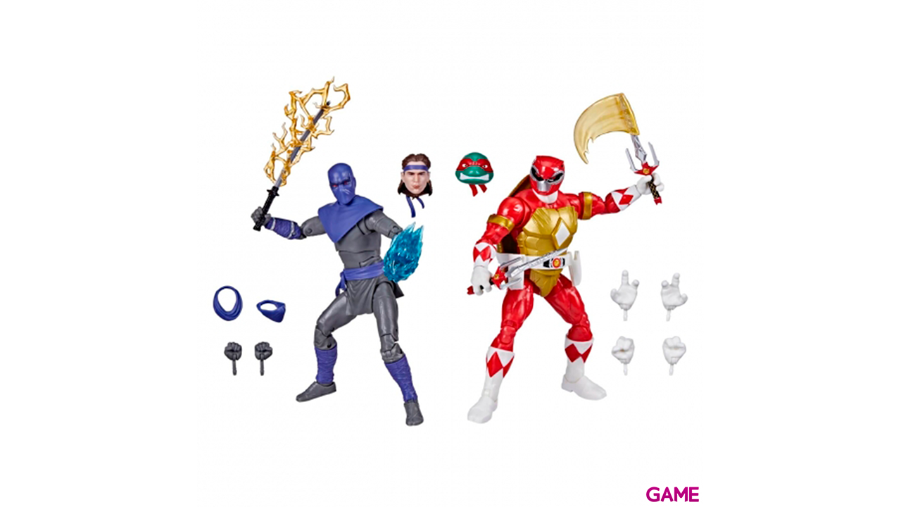 Pack figura Raphael Foot Soldier Tommy Tortugas Ninja Power Rangers 15cm-1