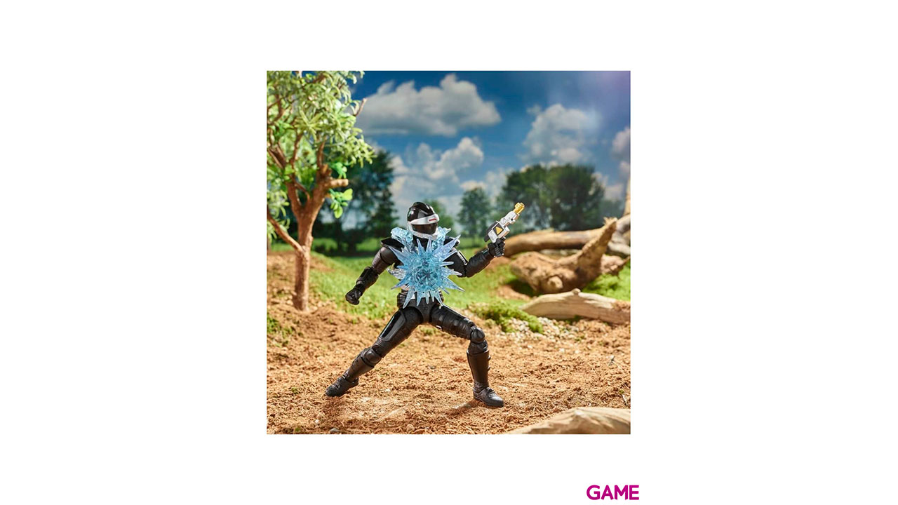 Figura Black Ranger Power Rangers In Space 15cm-3