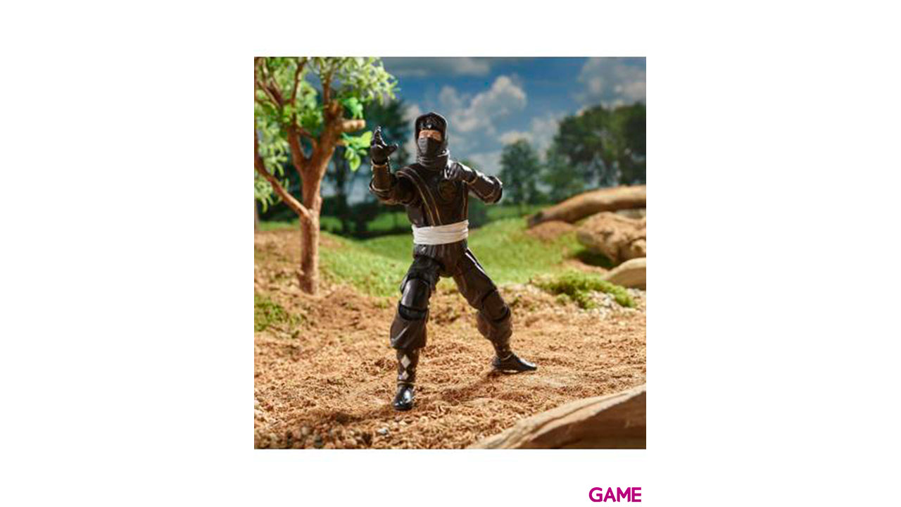 Figura Ninja Black Ranger Power Rangers Lightning Collection 15cm-1
