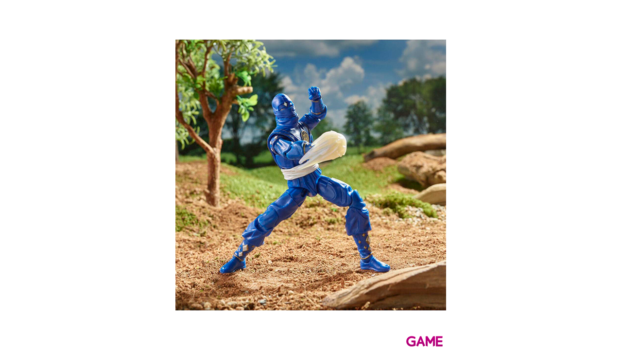 Figura Ninja Blue Ranger Power Rangers Lightning Collection 15cm-1