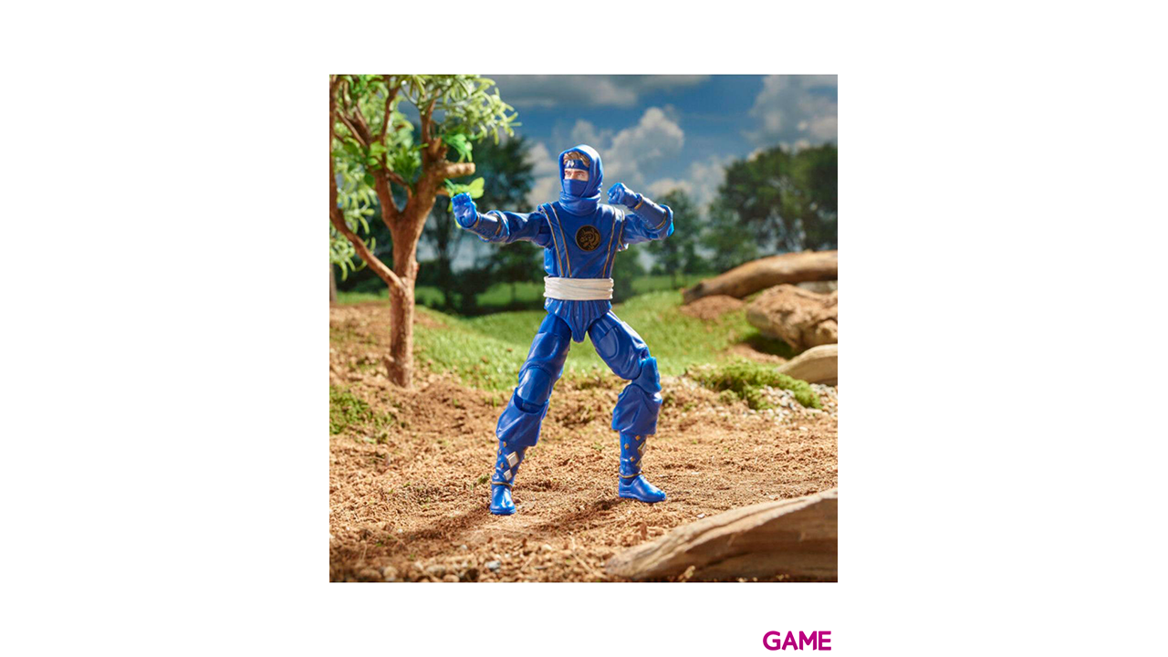 Figura Ninja Blue Ranger Power Rangers Lightning Collection 15cm-2