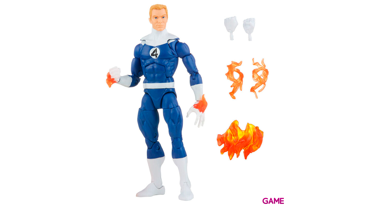Figura La Antorcha Humana 2 4 Fantasticos Marvel Vintage 15cm-0