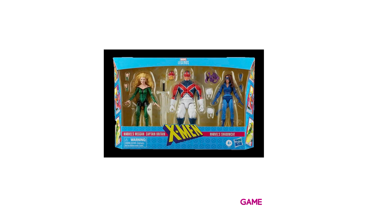 Set 3 figuras Meggan Captain Britain y Shadowcat X-Men Marvel Legends 15cm-0