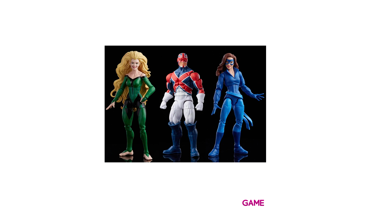 Set 3 figuras Meggan Captain Britain y Shadowcat X-Men Marvel Legends 15cm-1