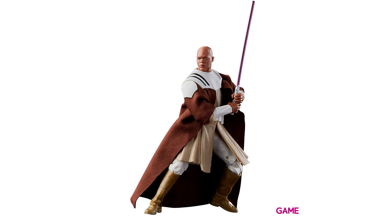 Figura Mace Windu The Clone Wars Black Star Wars 15cm-1