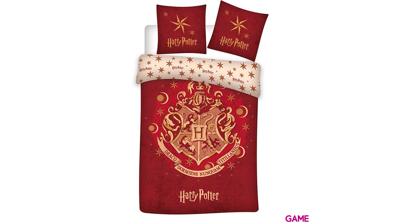 Funda nordica Hogwarts Harry Potter cama 90cm algodon-0