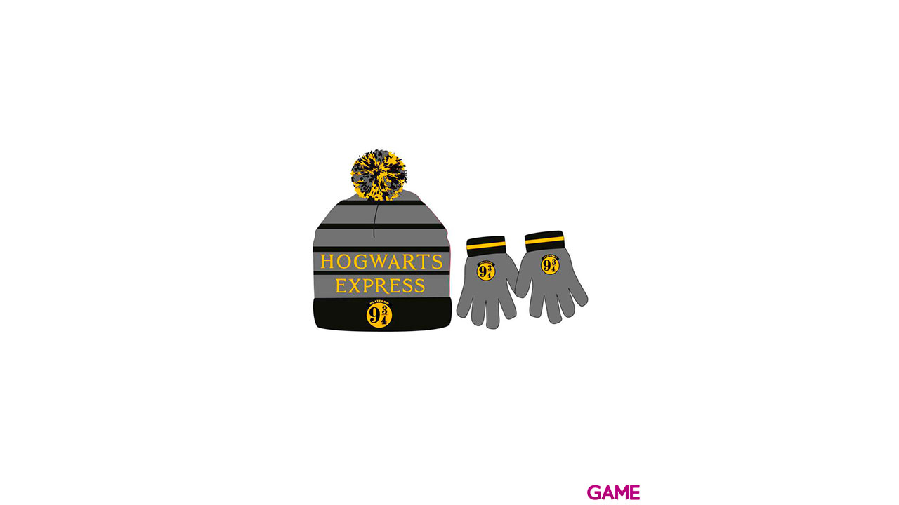 Set gorro y guantes Hogwarts Express Harry Potter-0