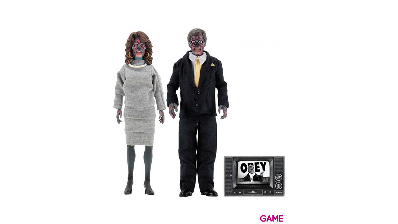 Set 2 figuras Estan Vivos They Live-0
