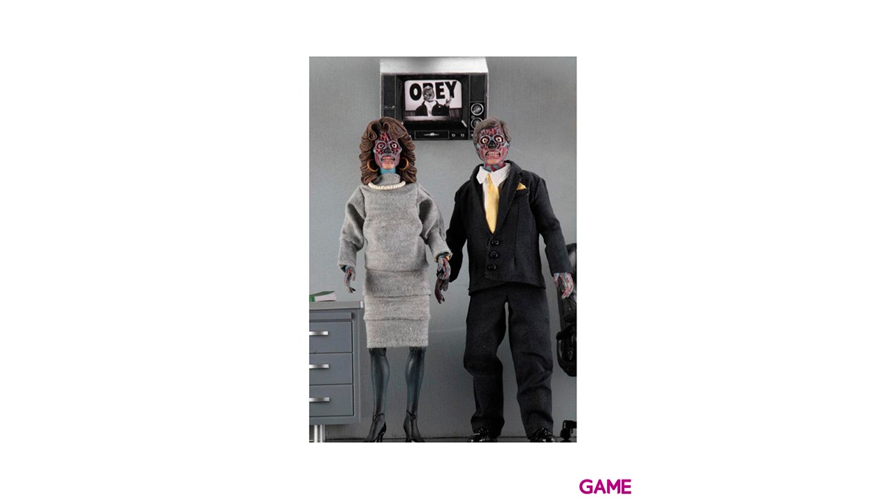 Set 2 figuras Estan Vivos They Live-1