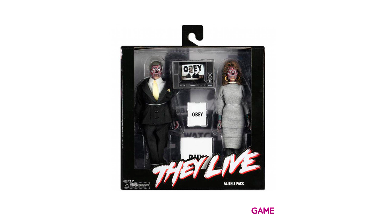 Set 2 figuras Estan Vivos They Live-2