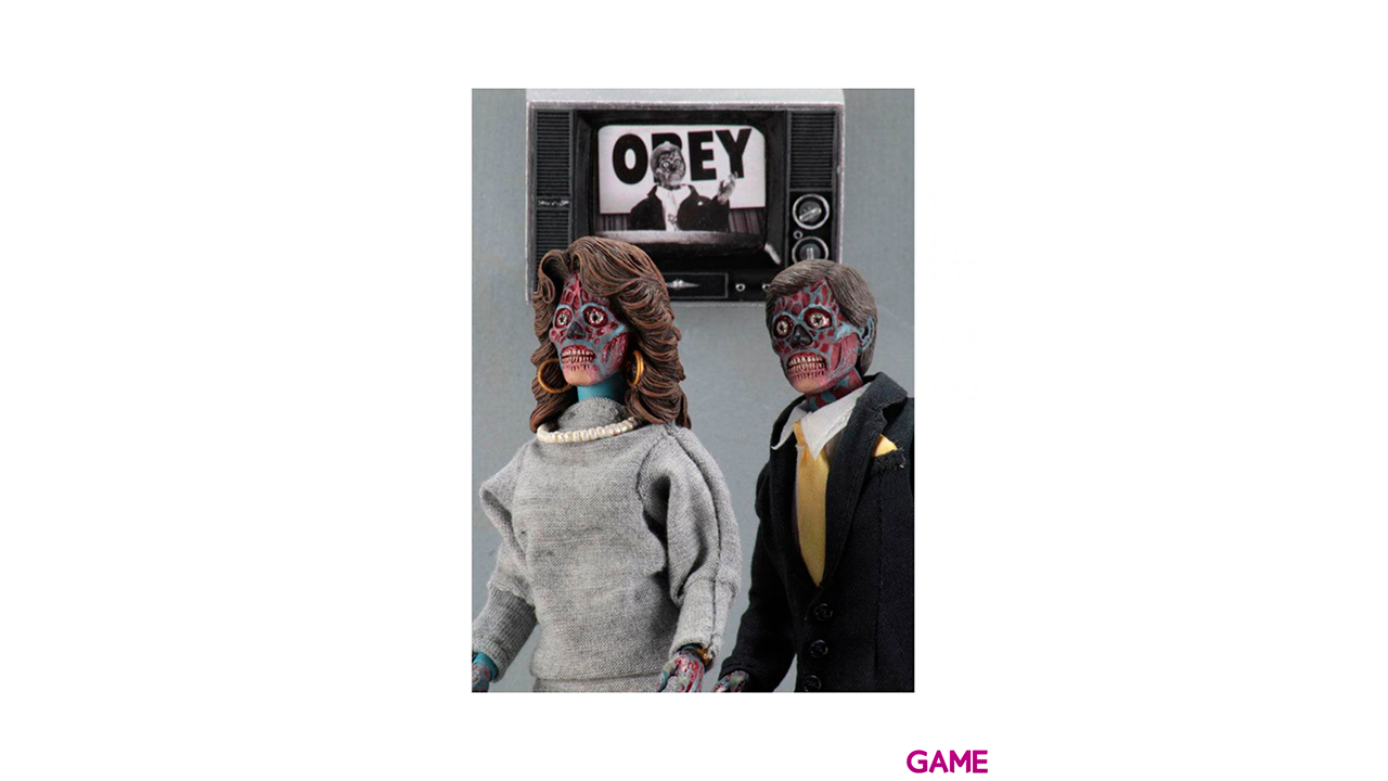 Set 2 figuras Estan Vivos They Live-3