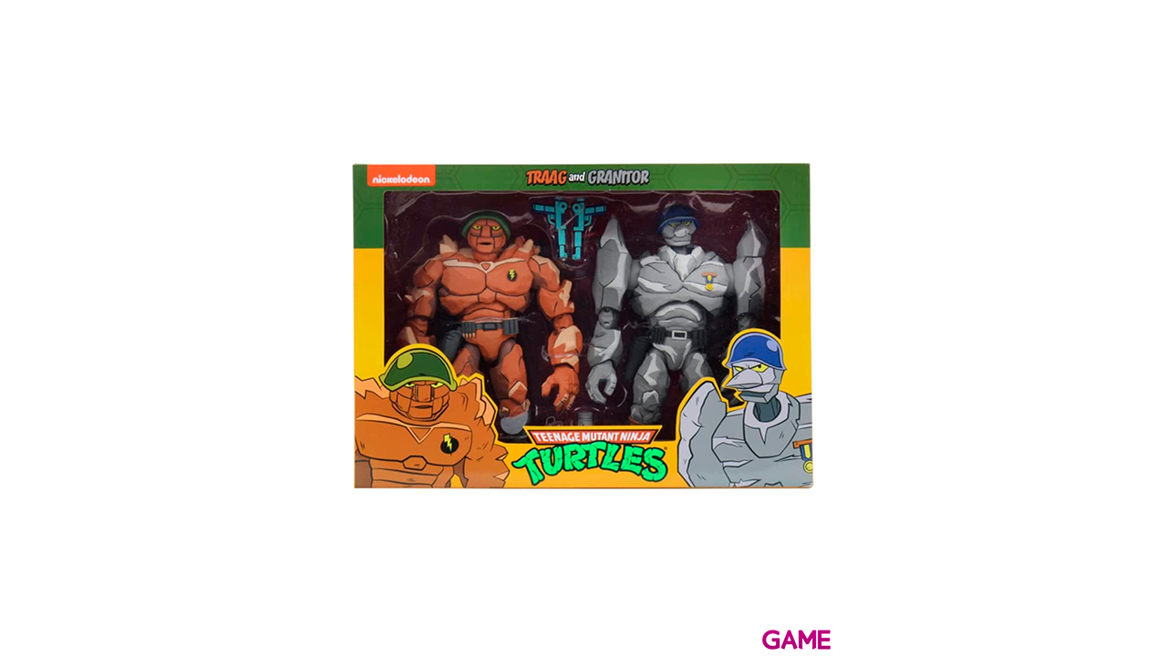 Pack 2 figuras Traag y Granitor Tortugas Ninja 18cm-0