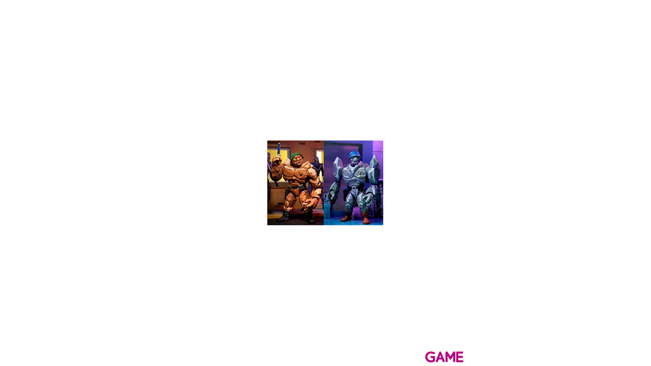 Pack 2 figuras Traag y Granitor Tortugas Ninja 18cm-1