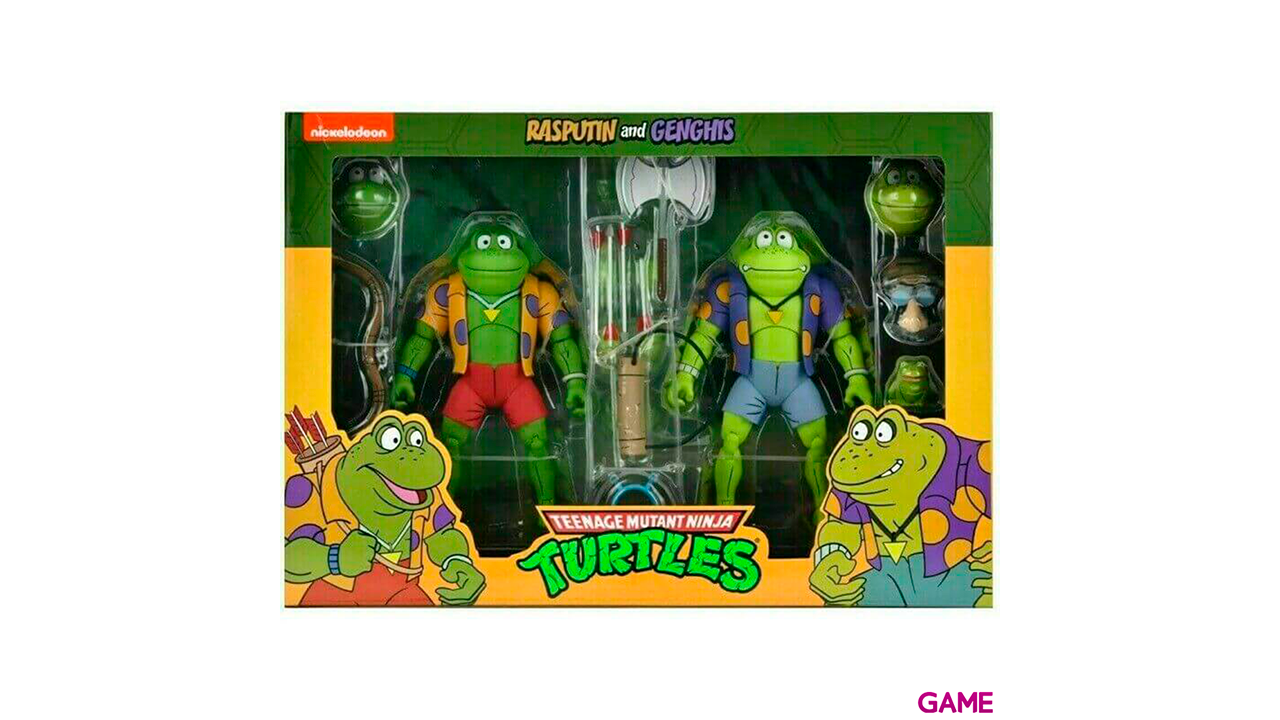 Pack 2 figuras Genghis and Rasputin Tortugas Ninja 18cm-1