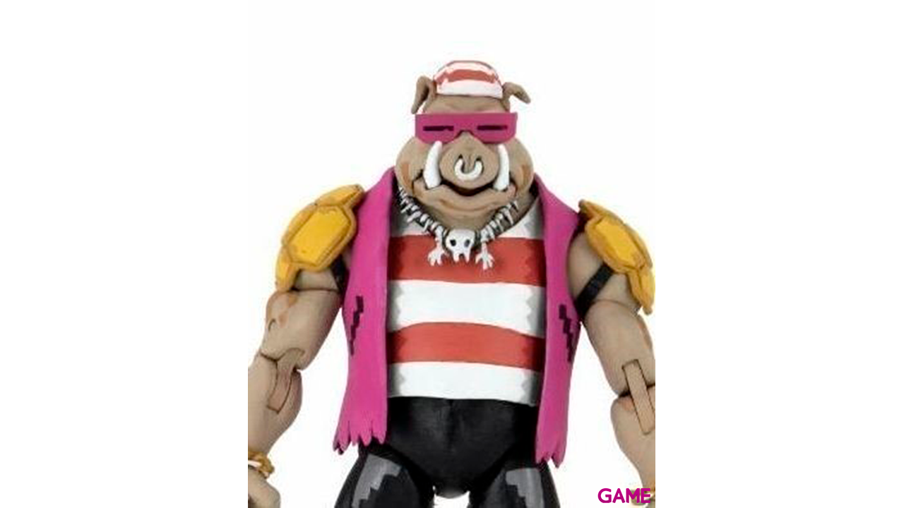 Set 2 figuras Pirate Rocksteady y Bebop Tortugas Ninja Turtles in Time 18cm-2