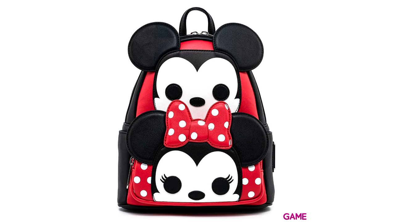 LoungeFly Mickey and Minnie Disney 27cm - Mochila-0