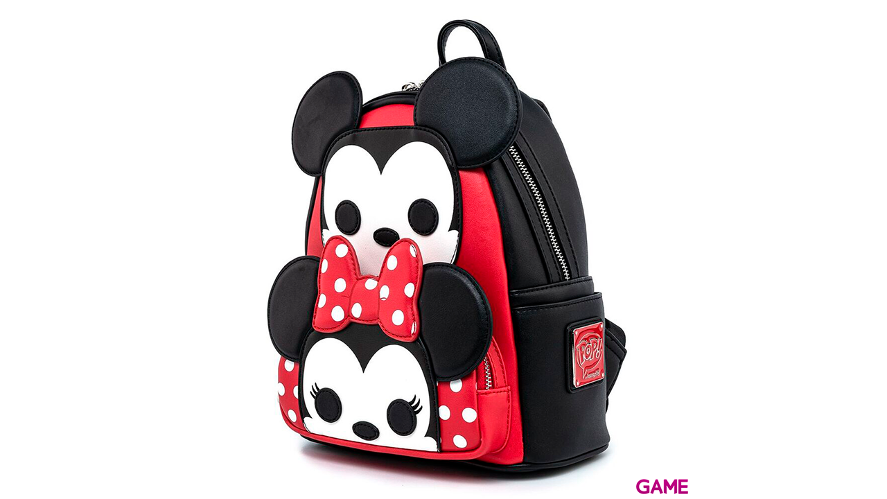 LoungeFly Mickey and Minnie Disney 27cm - Mochila-1