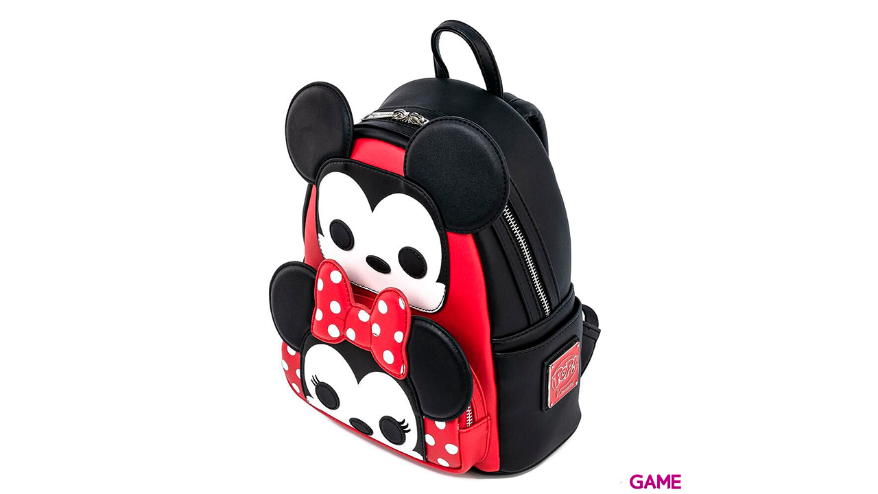 LoungeFly Mickey and Minnie Disney 27cm - Mochila-2