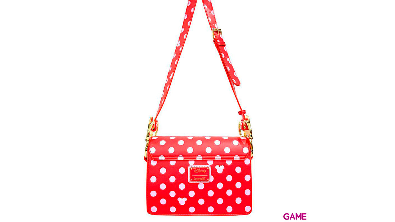 LoungeFly Pink Polka Dot Minnie Disney - Bandolera-3