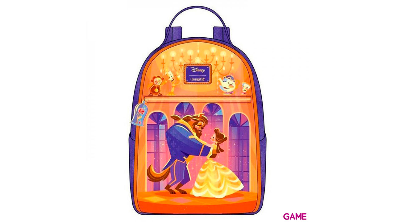 LoungeFly Baile La Bella y la Bestia Disney 28cm - Mochila-0