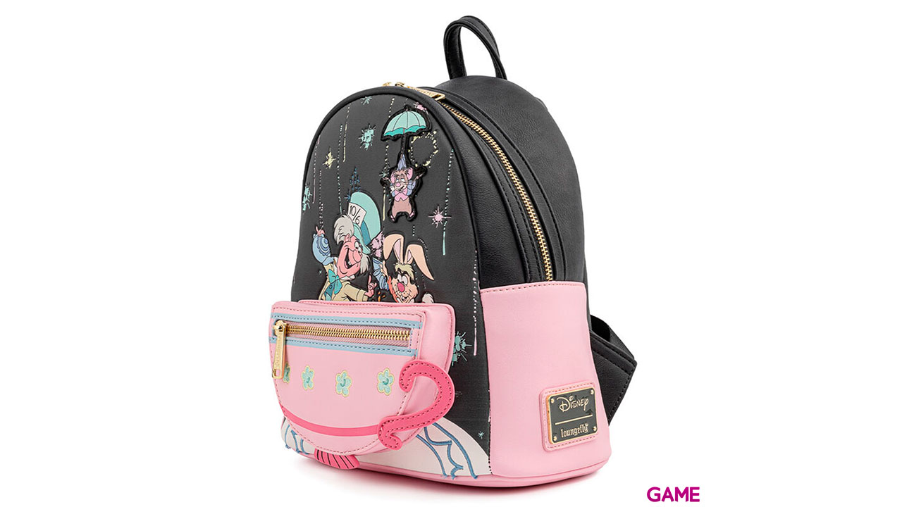LoungeFly Feliz No Cumpleaños Alicia en el Pais de las Maravillas Disney 26cm - Mochila-0