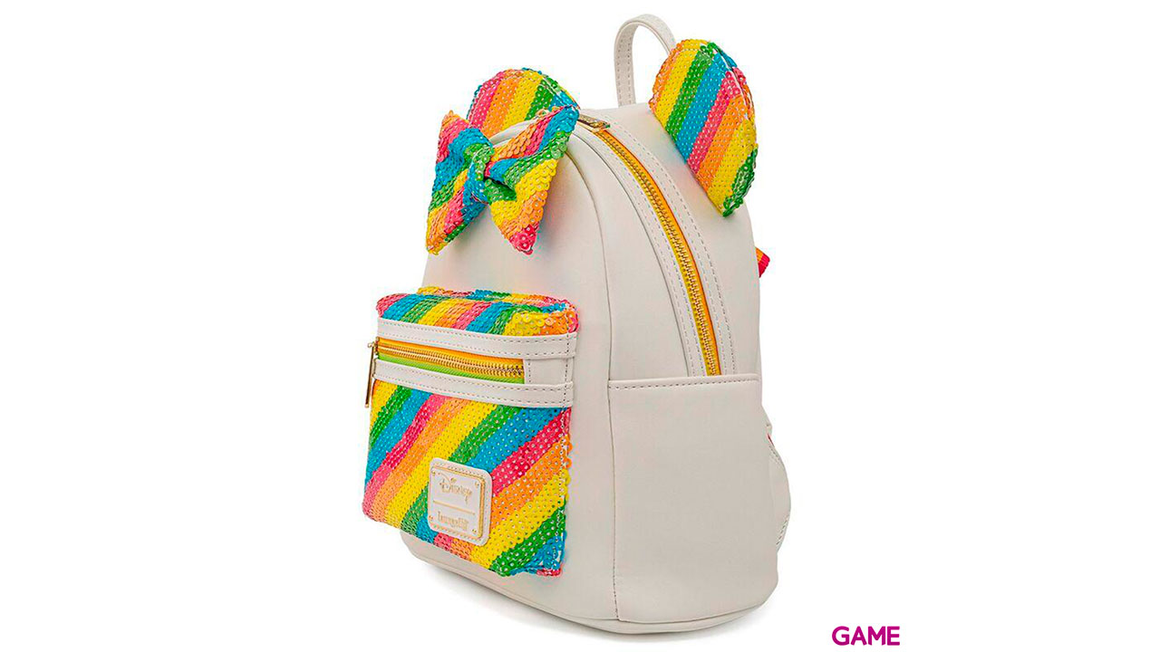 LoungeFly Rainbow Minnie Disney 26cm - Mochila-2