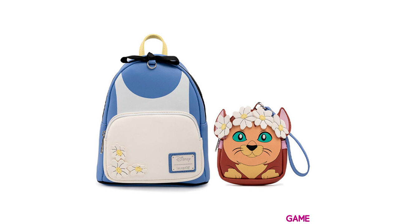 LoungeFly Alicia en el Pais de las Maravillas Disney 26cm - Mochila-3