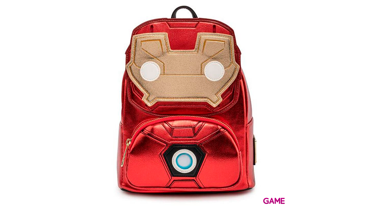 LoungeFly Iron Man Light-Up Marvel 26cm - Mochila-0