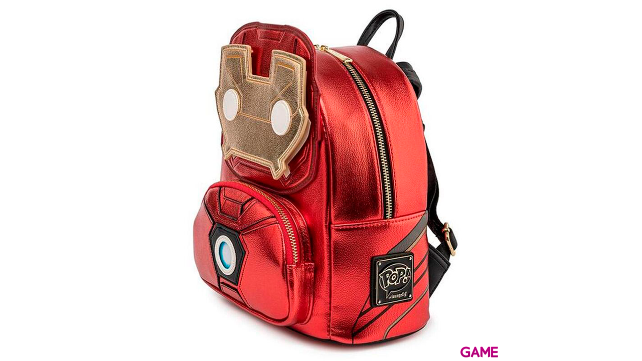 LoungeFly Iron Man Light-Up Marvel 26cm - Mochila-2