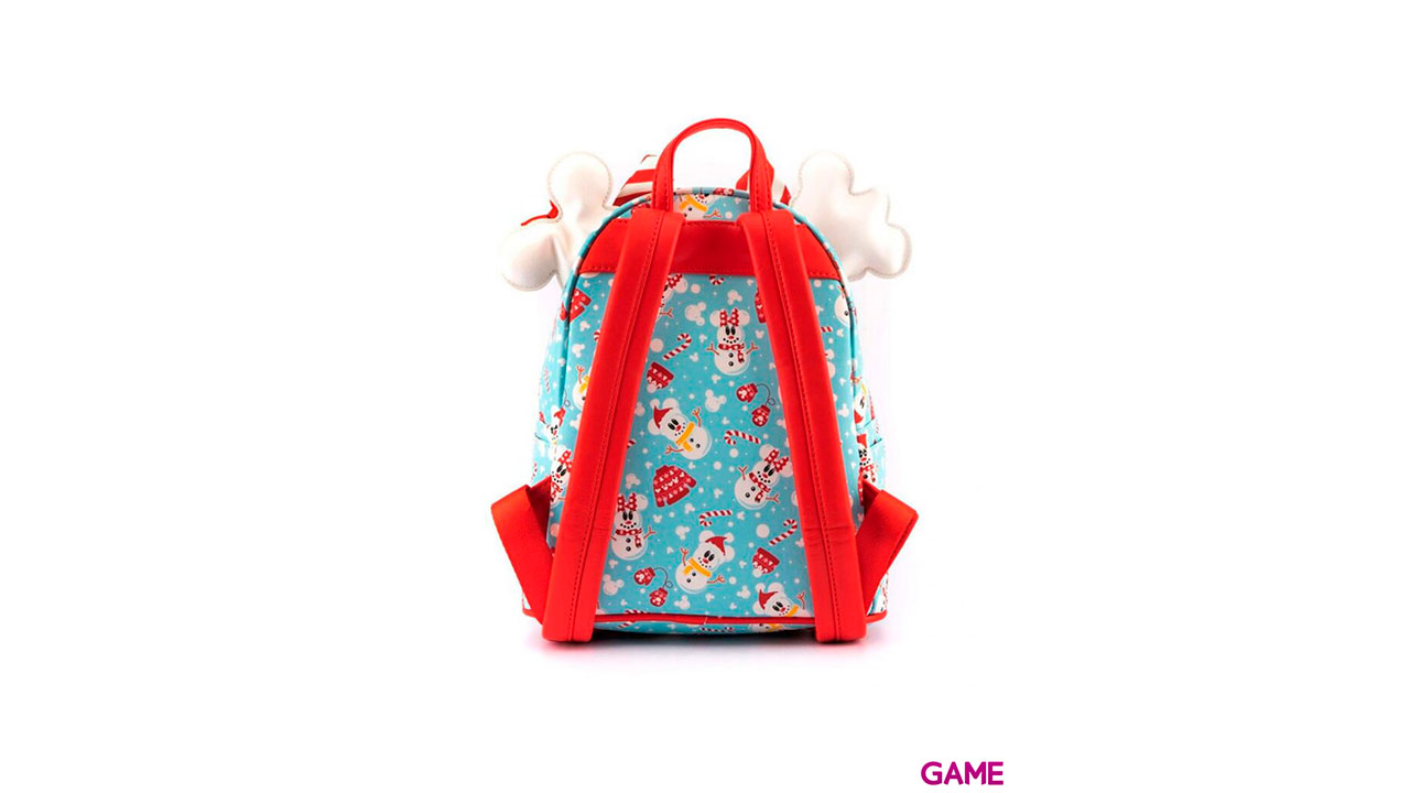 Set Mochila Diadema orejas Mickey Minnie Snowman Disney Loungefly 26cm-3