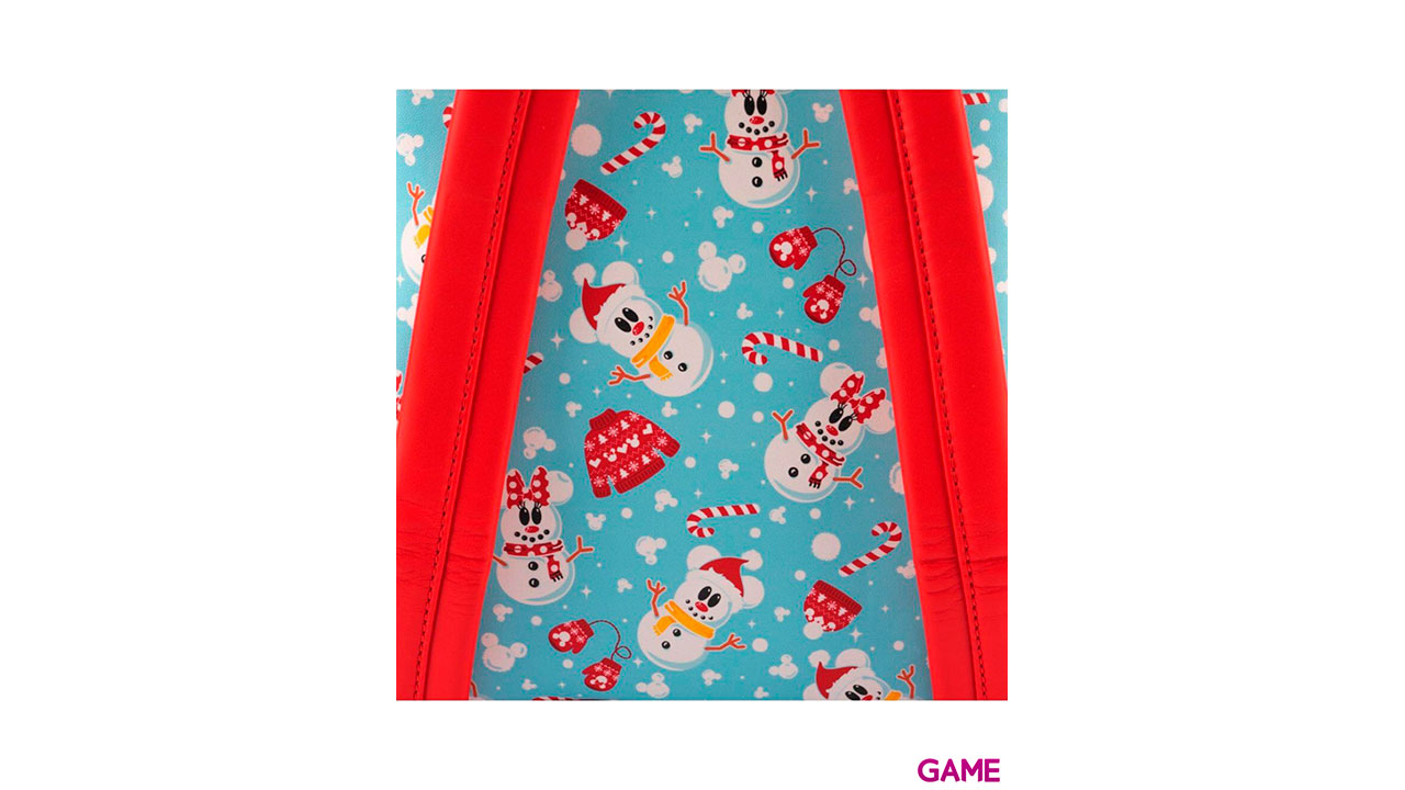 Set Mochila Diadema orejas Mickey Minnie Snowman Disney Loungefly 26cm-7