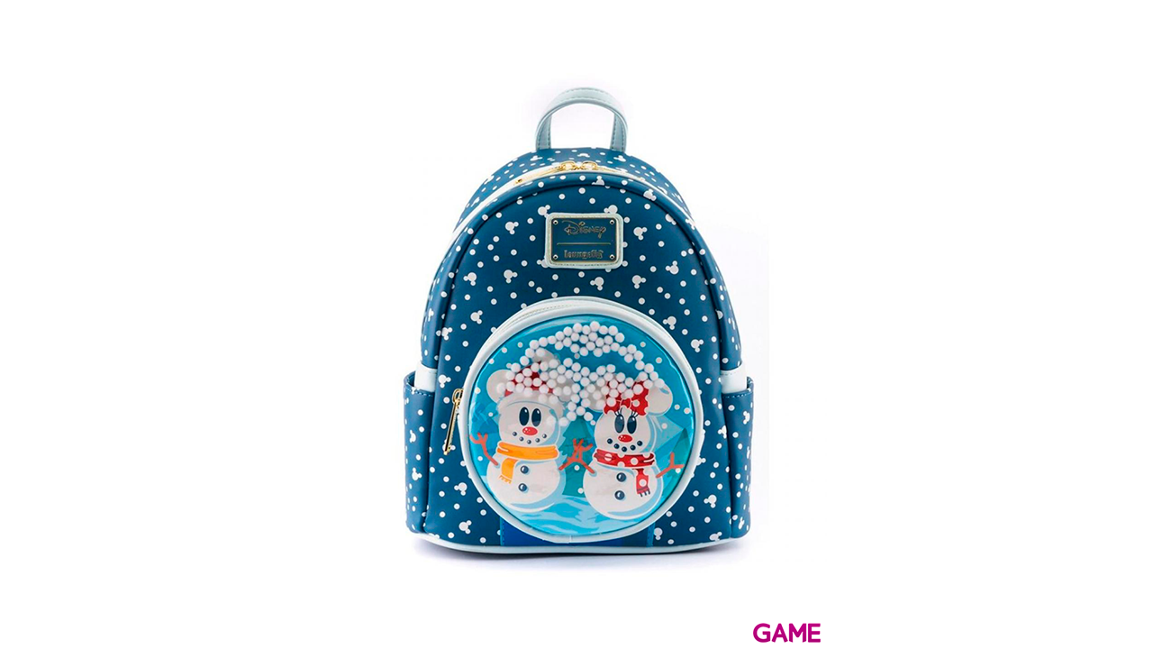 LoungeFly Mickey Minnie Snowman Disney 26cm - Mochila-0