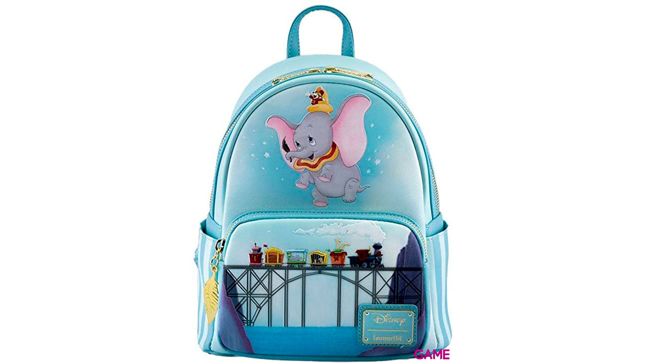 LoungeFly Dumbo 80 Aniversario Disney 26cm - Mochila-0