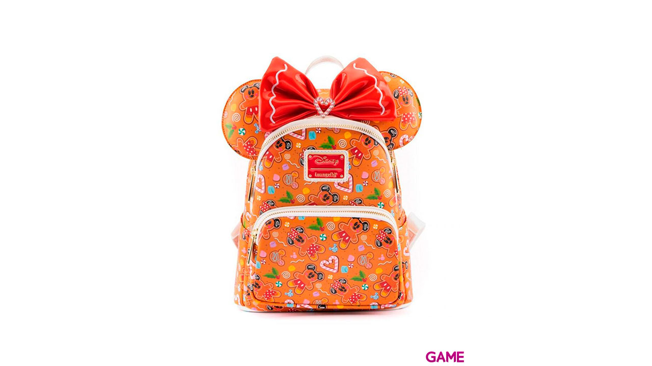 Set Mochila Diadema orejas Mickey Minnie Gingerbread Disney Loungefly 26cm-0